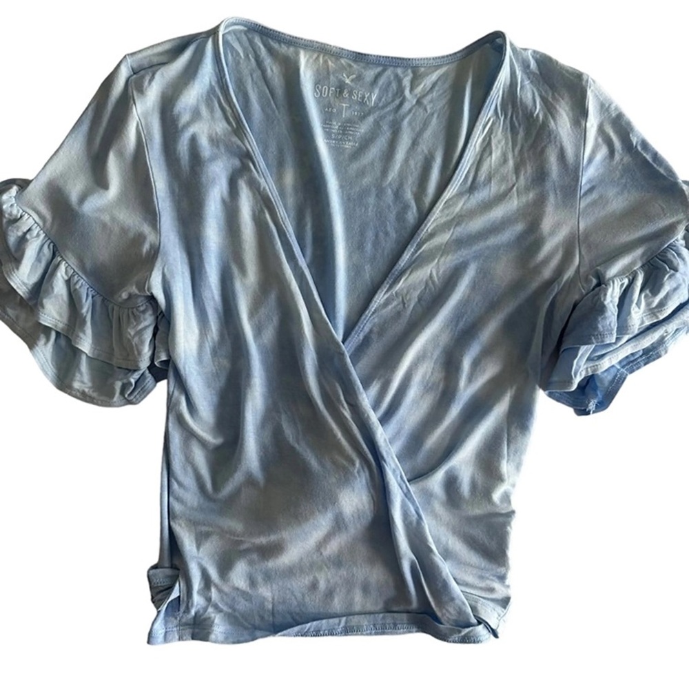 American Eagle Soft and Sexy wrap top size medium